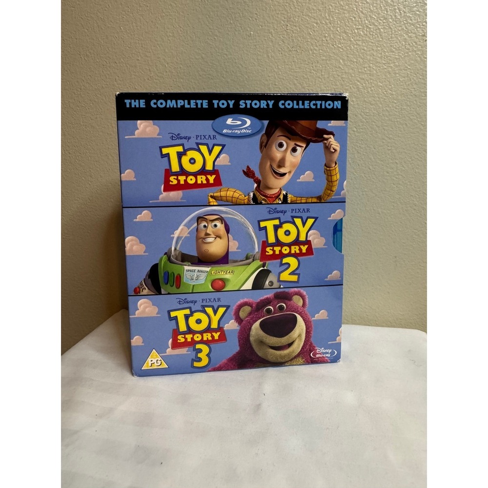 Disney Pixar Toy Story 1 2 3 Complete Collection Blu-ray Box Set UK Region B